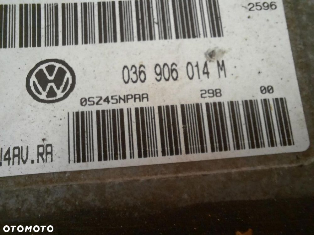 VOLKSWAGEN GOLF IV 07-06 1.4MT 75KM KOMPUTER STEROWNIK SILNIKA 036906014M - 3