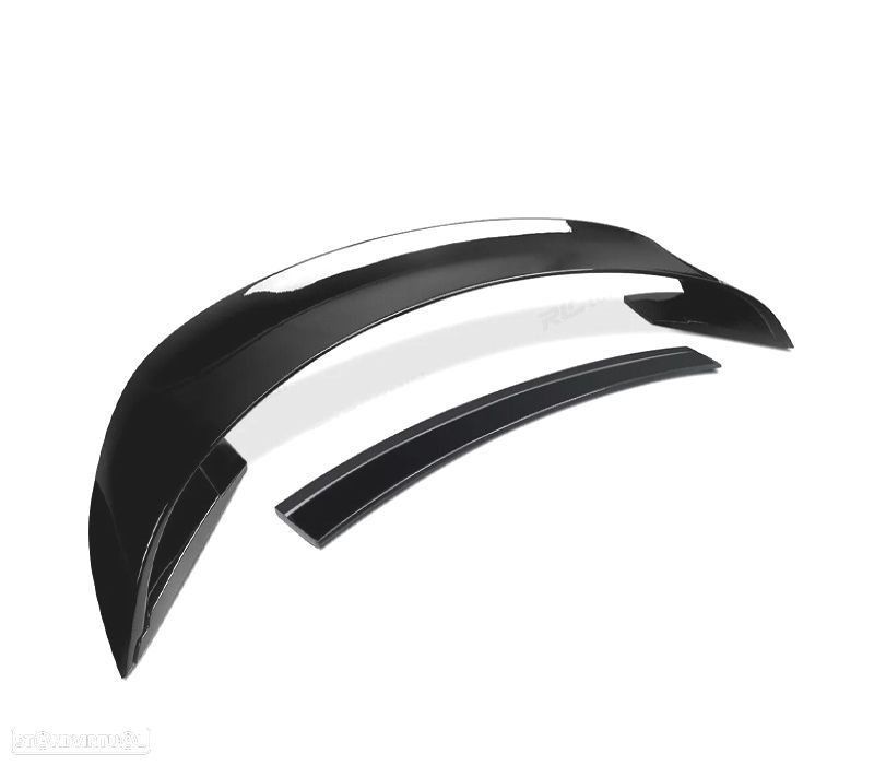 AILERON SPOILER FORD MUSTANG 15-23 LOOK GT350 R PRETO BRILHANTE - 3