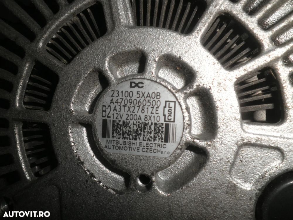 Alternator Nissan Navara , Mercedes X Class, 2.3 DCI A4709060500 231005XA0B 23100-4KJ0B 231004KJ0B A3TX2481ZE - 3