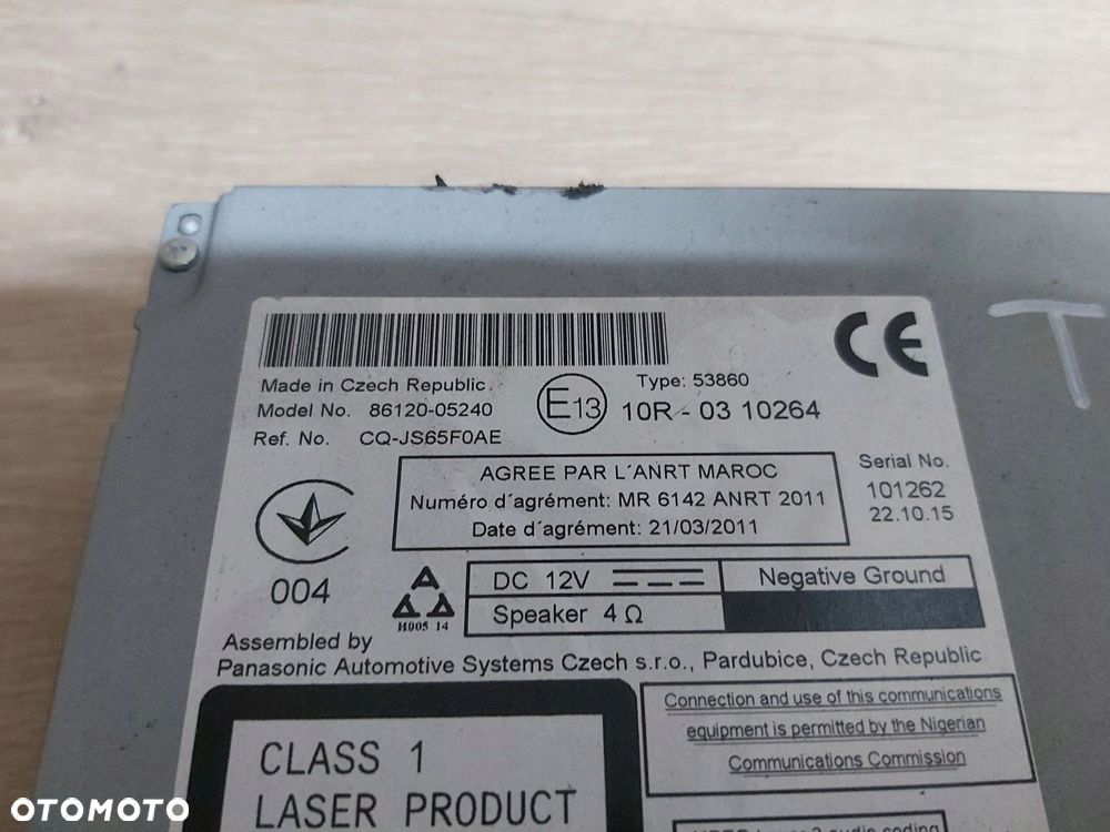 Toyota Avensis T27 LIFT 14-18r Radio 86120-05240 - 3