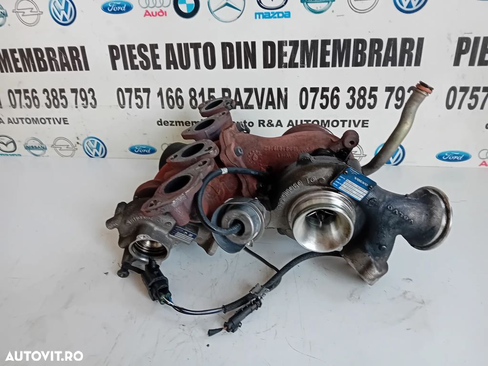 Turbo Turbina Bi-Turbo Volvo S90 V90 XC90 XC60 S60 V70 2.0 D Euro 6 Cod 31459962 31491217 31361655 - 5