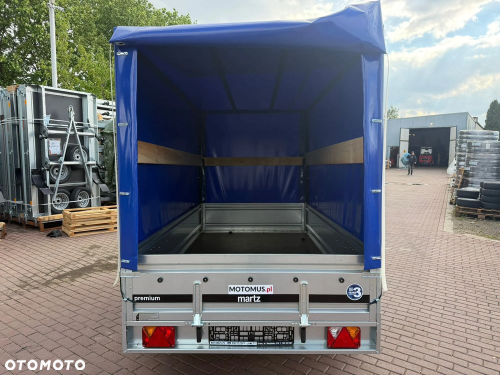 Martz Przyczepa Martz Premium 300/2 2 oś 300x150x40cm dwuosiowa ze stelażem i plandeką H130 MOTOMUS - 3