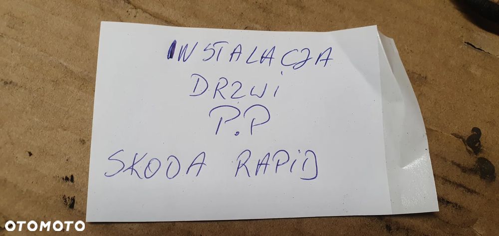 Wiązka instalacja drzwi prawy przód Skoda Rapid - 9