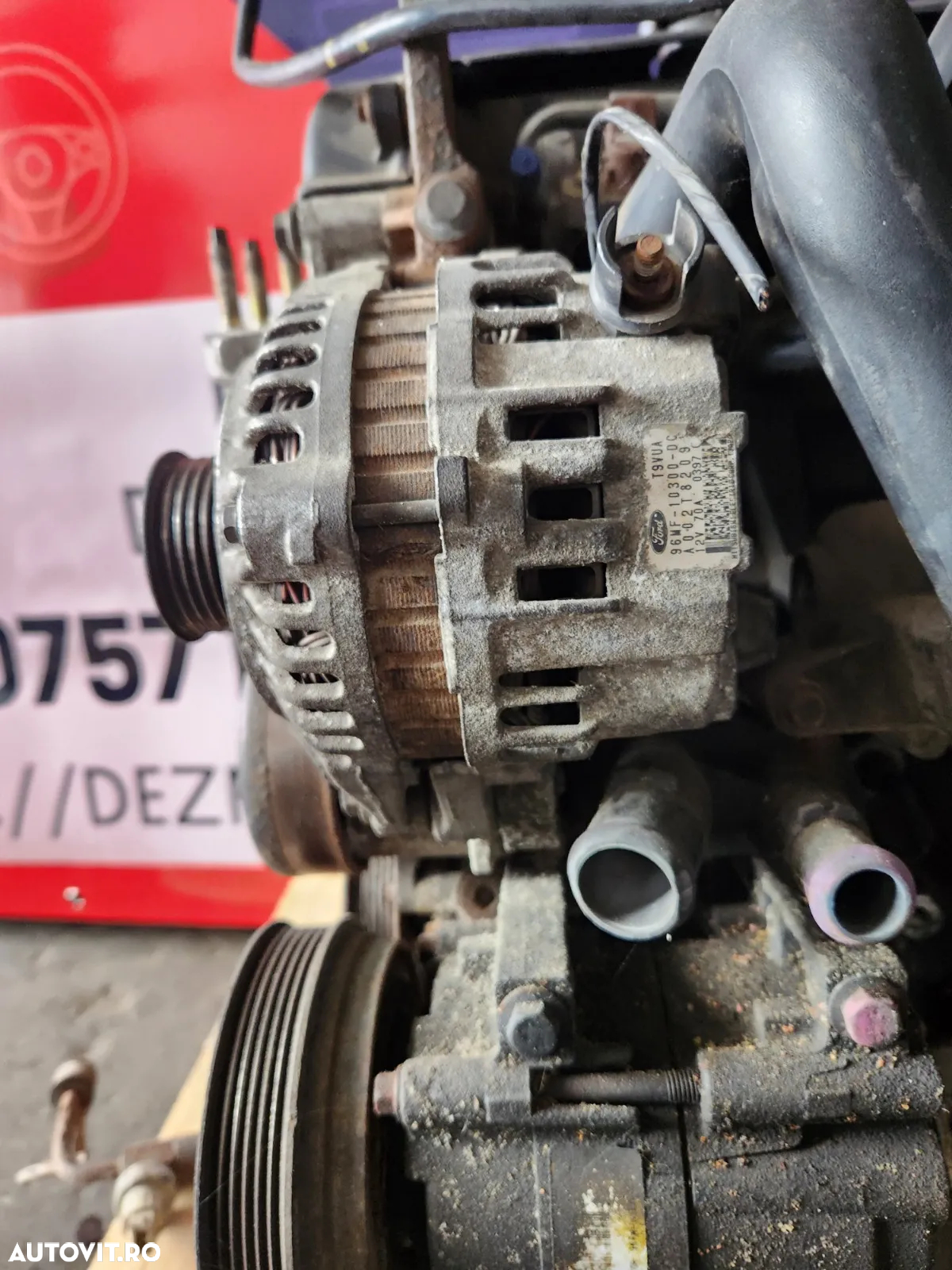 Alternator Ford Fiesta 1.2 1.25 1.3 Benzina Cod 96MF--DC Cod Motor DHA Factura Si Garantie - Dezmem - 3