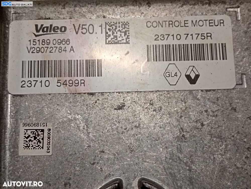 ECU Calculator Motor Renault Captur 0.9 TCE 2013 - 2019 Cod V29072784A 237107175R 237105499R [M5088] - 4