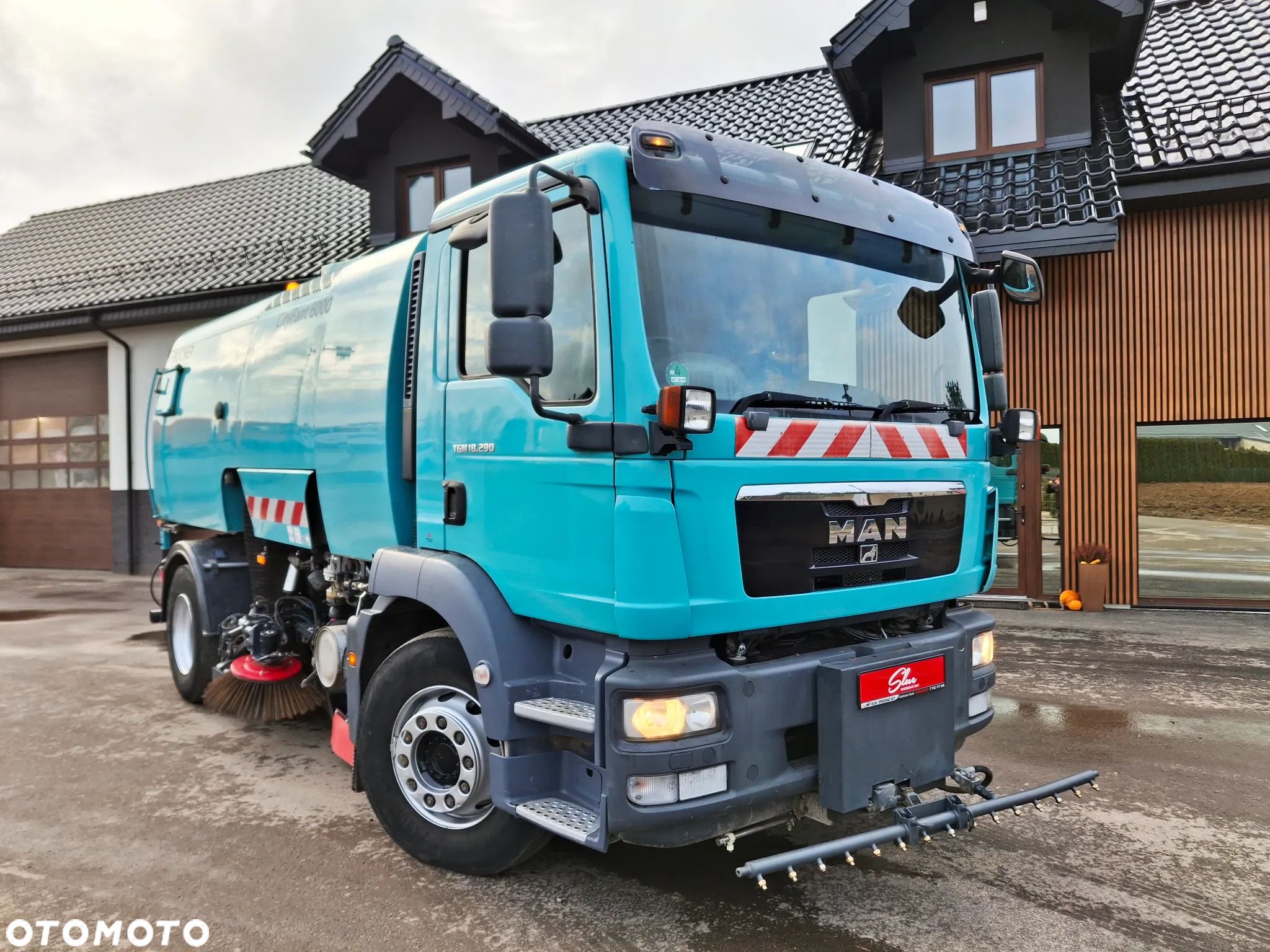 MAN TGM 18.290 Zamiatarka BUCHER 2 Silniki Karcher Mycie Ciśnieniowe - 1