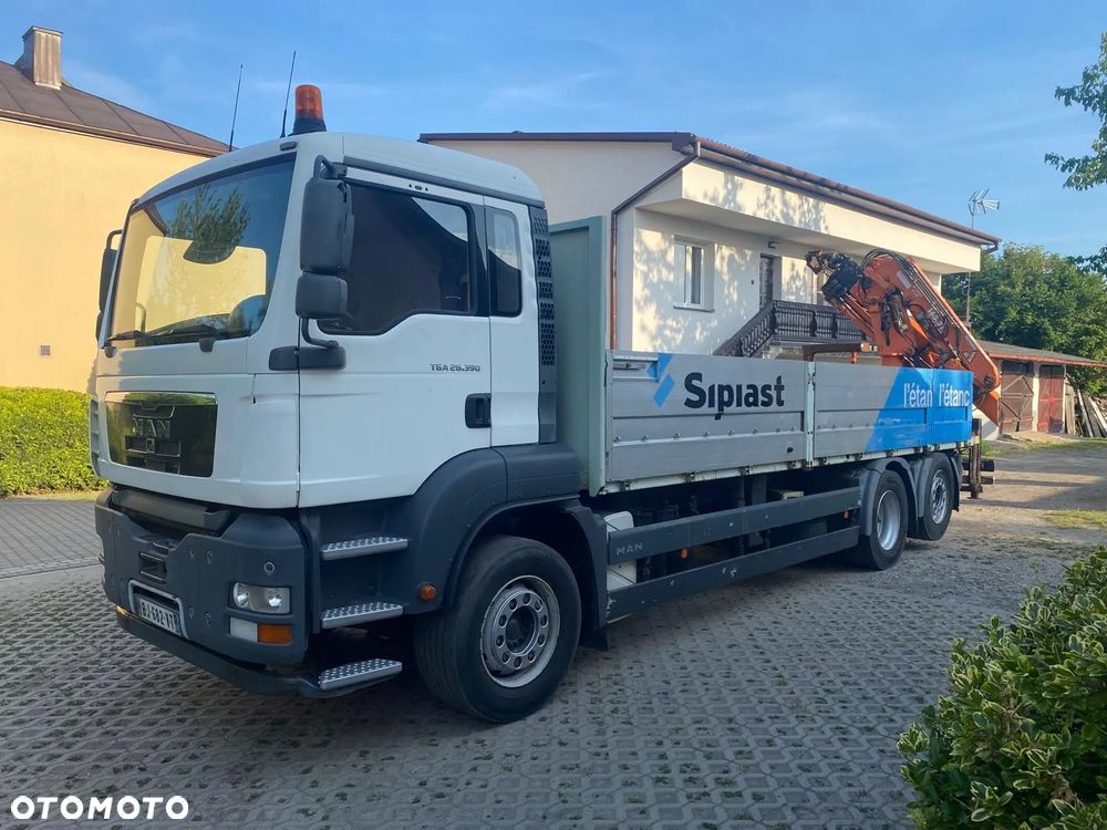 MAN TGA 26.390 / HDS TEREX ATLAS 165.2E / WYSIĘG 123m / PILOT / ROTATOR / BLOKADA MOSTU / SKRĘTNA I PODNOSZONA OŚ / IMPORT FRANCJA - 3