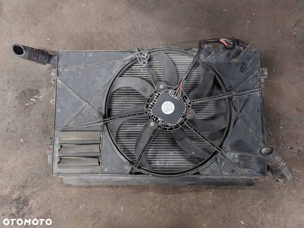 CHŁODNICA WODY + WENTYLATOR GOLF V 1.9 TDI 1K0959455EF 1K0121251AM - 1