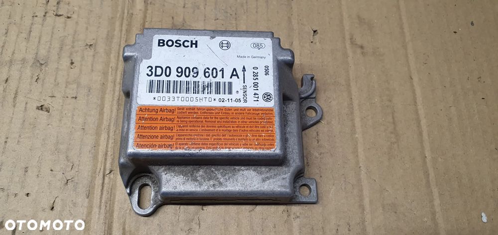 Moduł Sensor Airbag Poduszek VW Phaeton 3D0909601A - 1