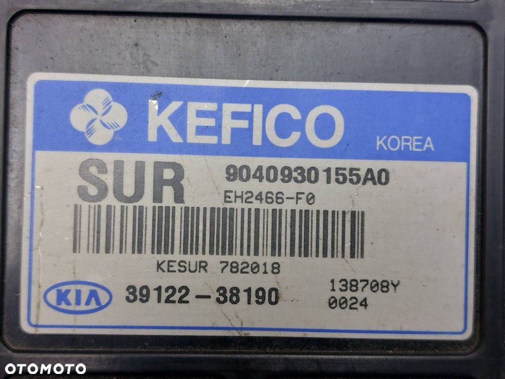 ZESTAW STARTOWY KIA MAGENTIS I 2.0 16V 39122-38190 95400-3C210 95400-3C800 - 2