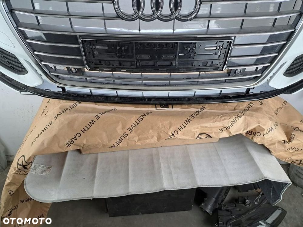 ZDERZAK AUDI A6 C8 4K 4K0 S-LINE 2019-2023 BLACK EDITION GRILL KRATKA - 4