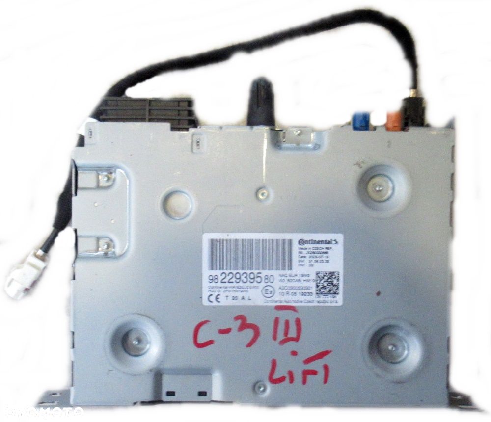 CITROEN C3 III LIFT RADIO MODUŁ CZYTNIK NAWIGACJI 9822939580 - 1