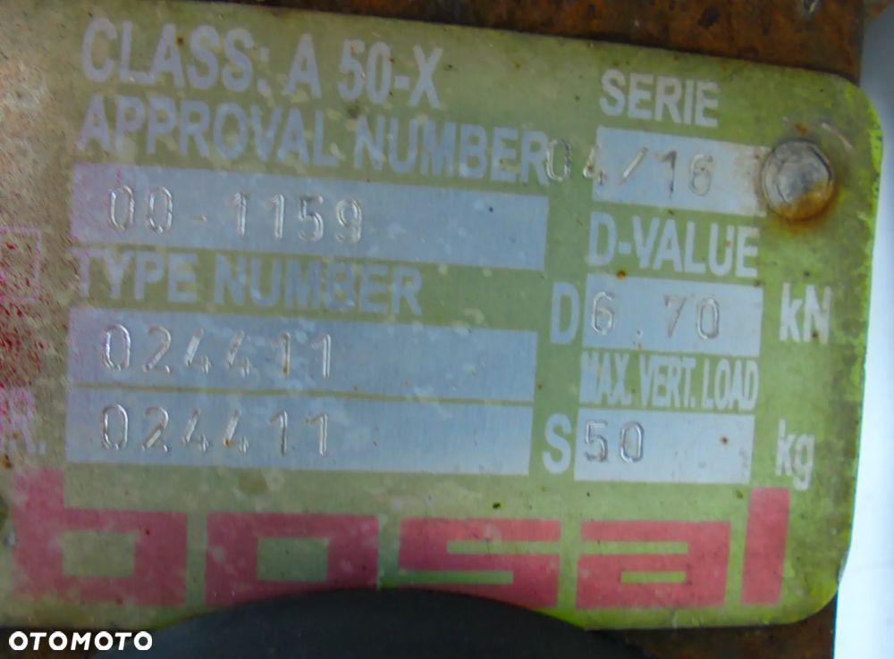 Hak Holowniczy Bosal A 50-X 024411 00-1159 - 3