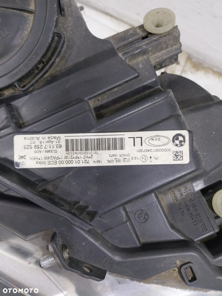 BMW F30 LAMPA LEWA PRAWA ZWYKŁA EUROPA CAŁA ŁADNA NIE USZKODZONA 7259524 7259523 - 9