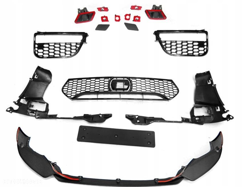 Zderzak przedni kompletny kratki spoiler spliter Bmw 5 g30 g31 2017-2020 - 3