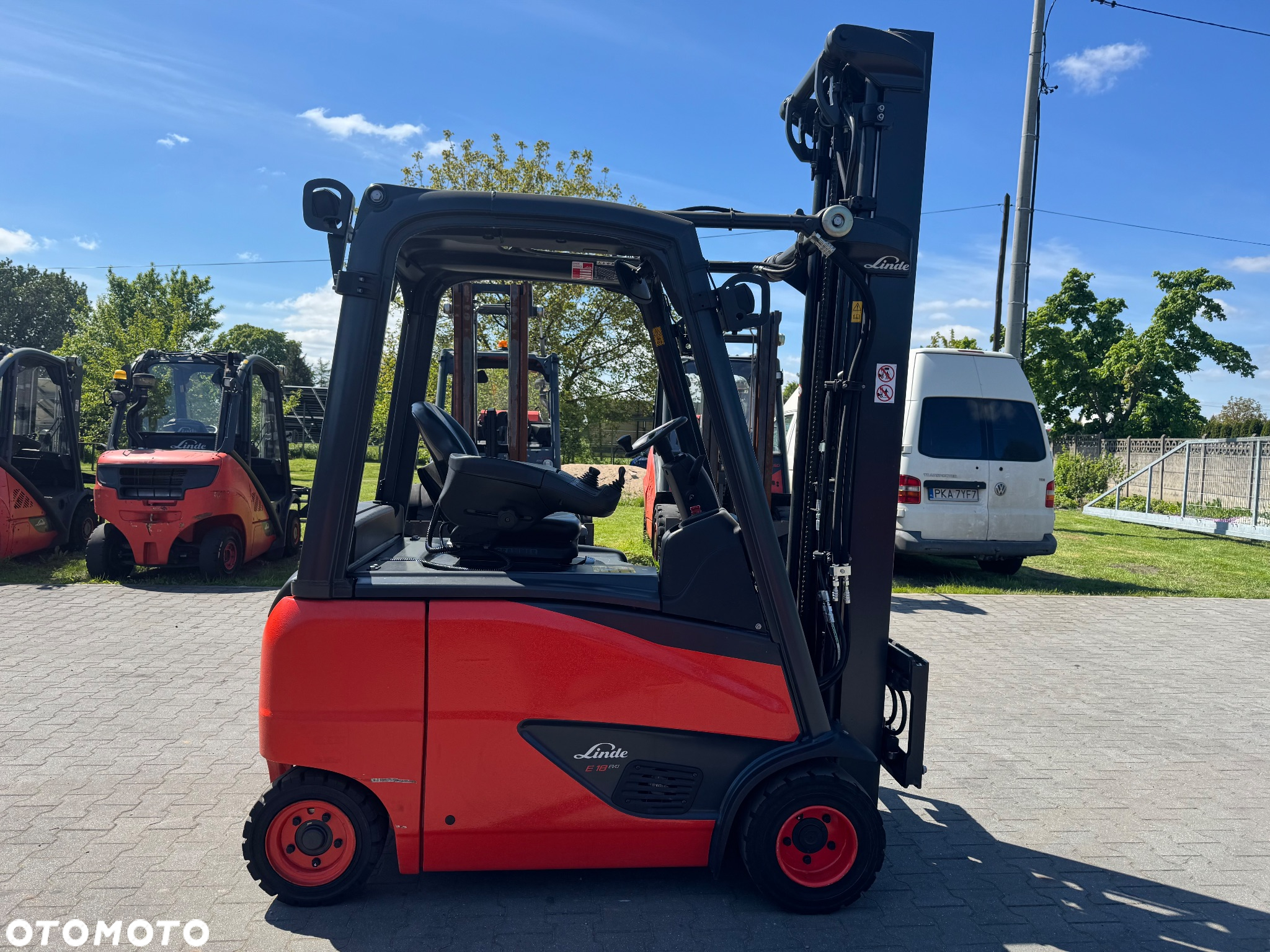 Linde E18 EVO Tylko 1750mth 2019r triplex 6,22m przesuw h16 h18 h20 e20 toyot - 5