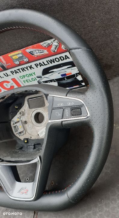 KIEROWNICA SKÓRA MULTIFUNKCJA 5F0419091M SEAT LEON III FR 5F - 8