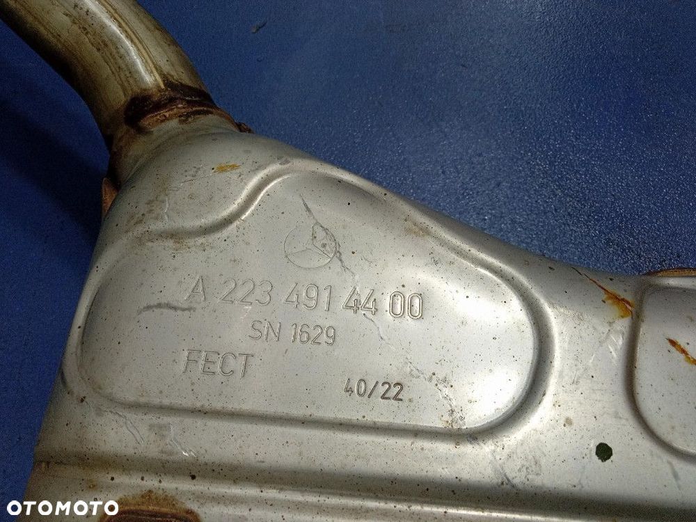 S KLASA W223 4.0 V8 BITURBO TŁUMIKI WYDECH KOŃCOWY ŚRODKOWY A2234914400 - 8