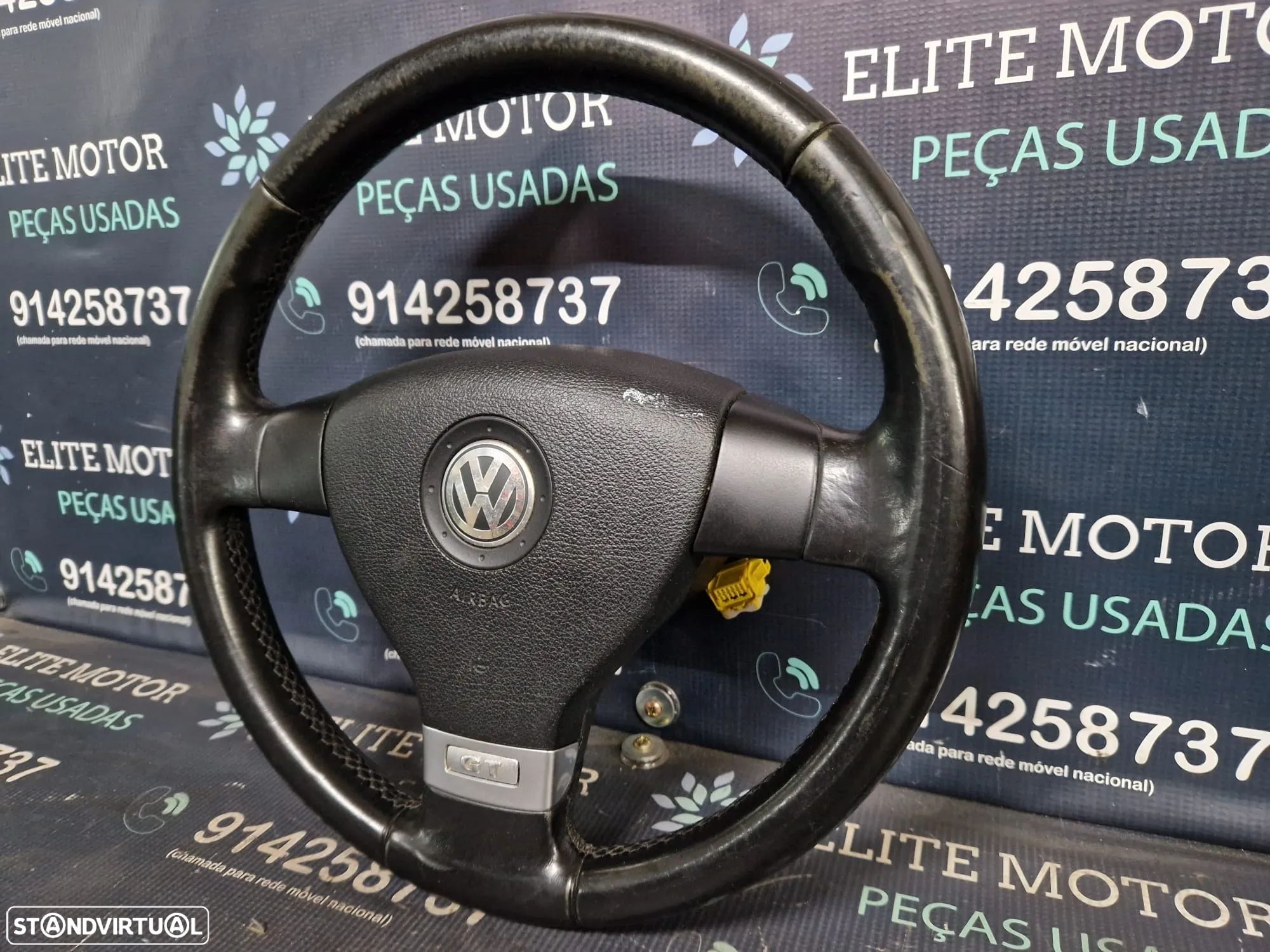 Volante usado pele com airbag VW GOLF V 5 GT JETTA - 1