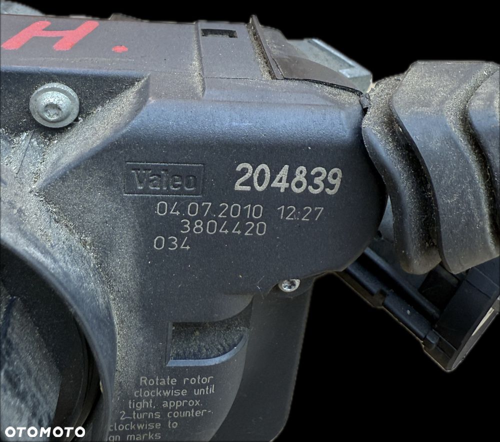 Manetka Przełącznik zespolony Taśma Airbag Stacyjka Kluczyk Opel Vectra C 13313709 - 4