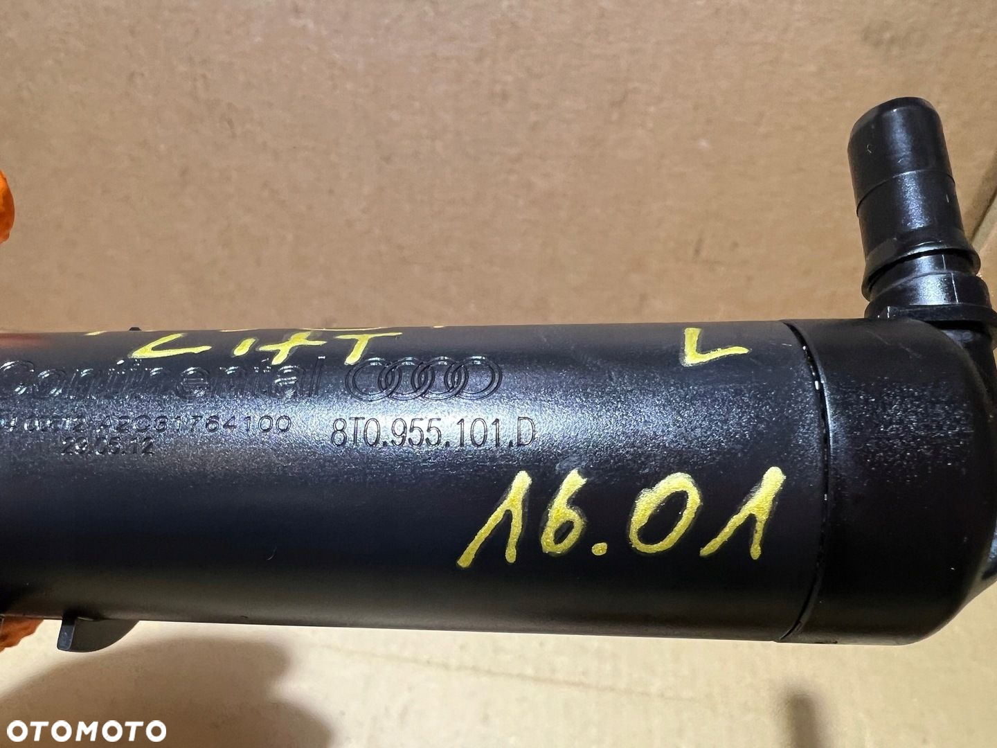 AUDI A5 8T LIFT SPRYSKIWACZ LAMPY LEWY PRZÓD 8T0955101D - 8