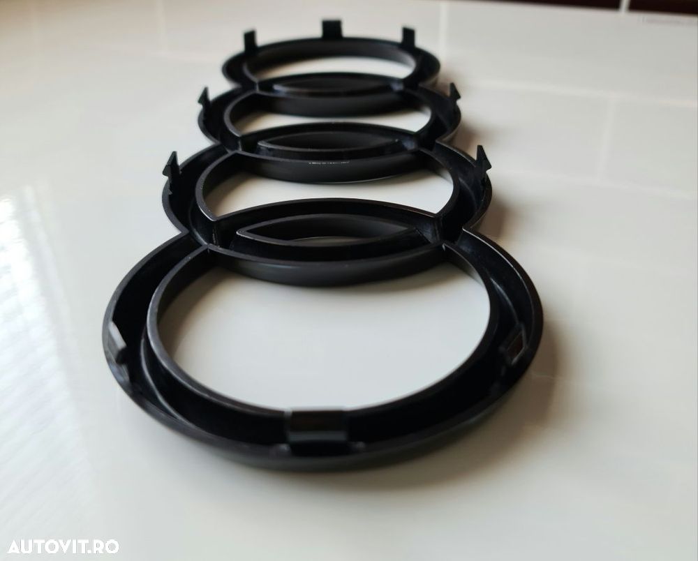 Emblema-Sigla-Logo-Cercuri-Audi-Neagra-A3-A4-A5-A6-A7-A8-Q3-Q5-Q7-Q8 - 4