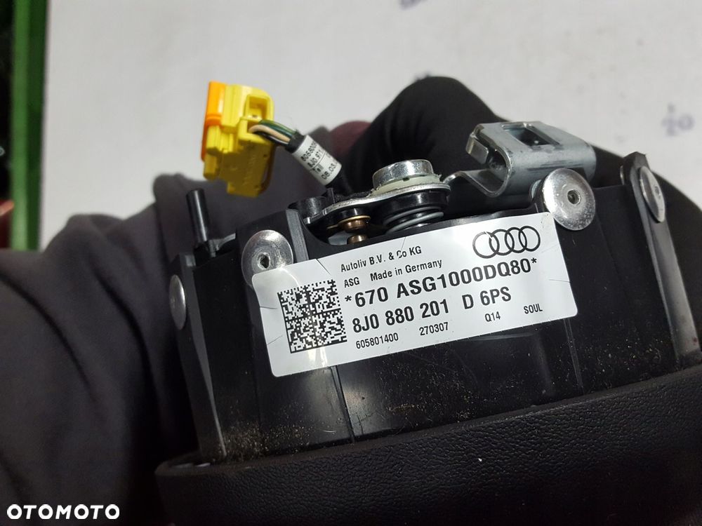 AUDI TT 8J 06-14r PODUSZKA AIRBAG KIEROWCY 8J0880201D - 7