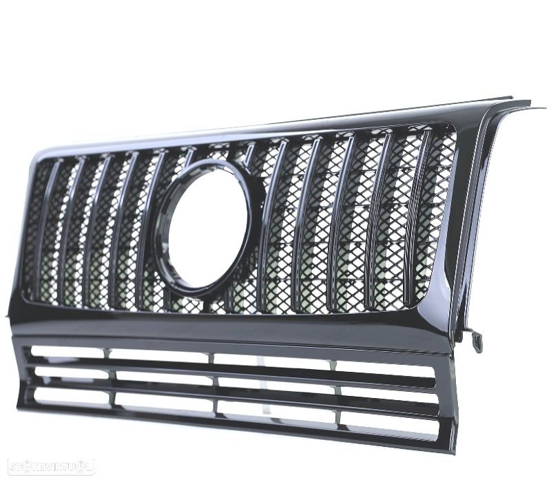 GRELHA FRONTAL MERCEDES CLASE G W463 90-18 LOOK AMG PRETO BRILHANTE - 2