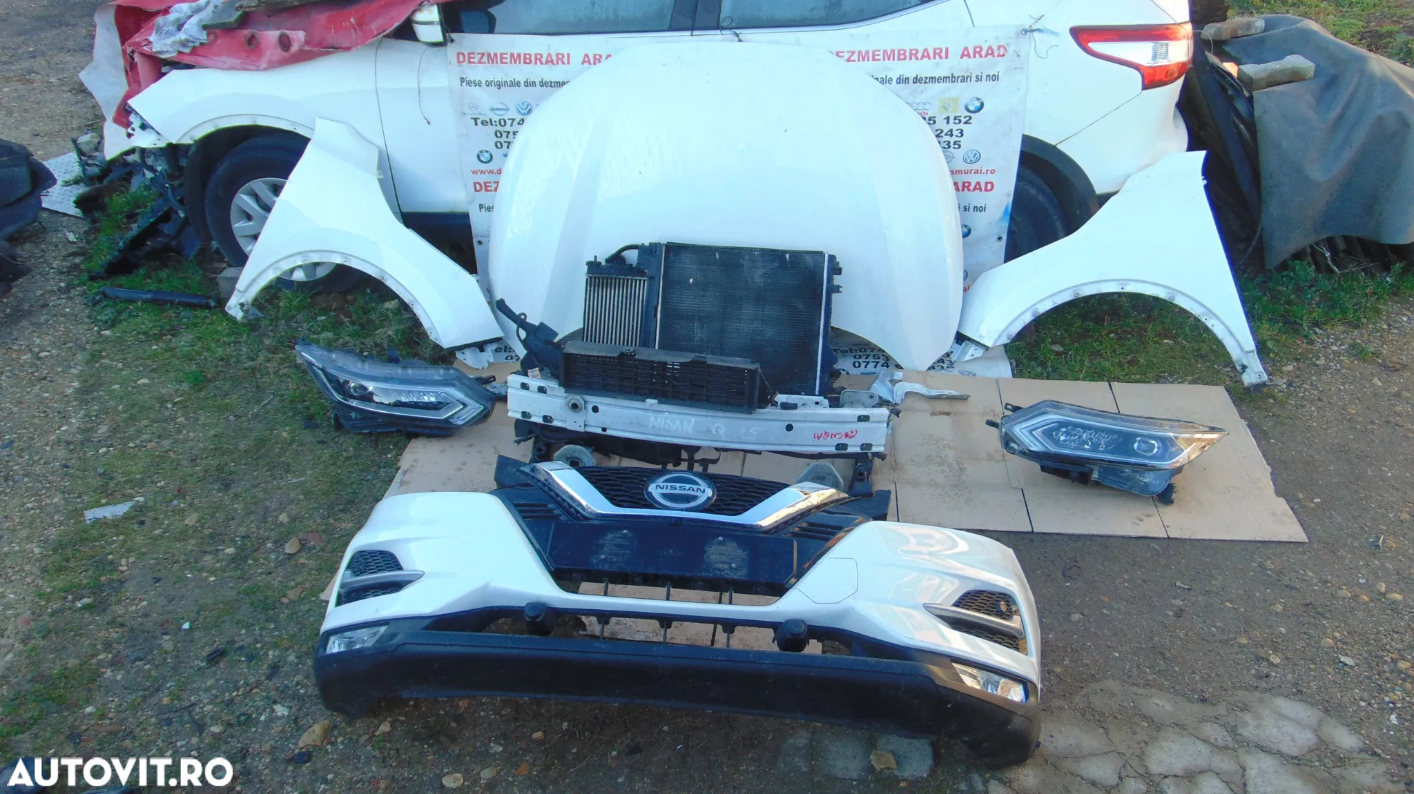 Fata completa Nissan qashqai 2017-2021 bara faruri capota aripi radiatoare ventilator trager far ar - 12