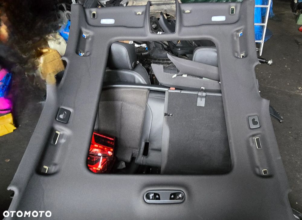 Podsufitka czarna słupki rączki lamki pod panoramę komplet Audi A6 C7 Kombi Lift S Line - 1