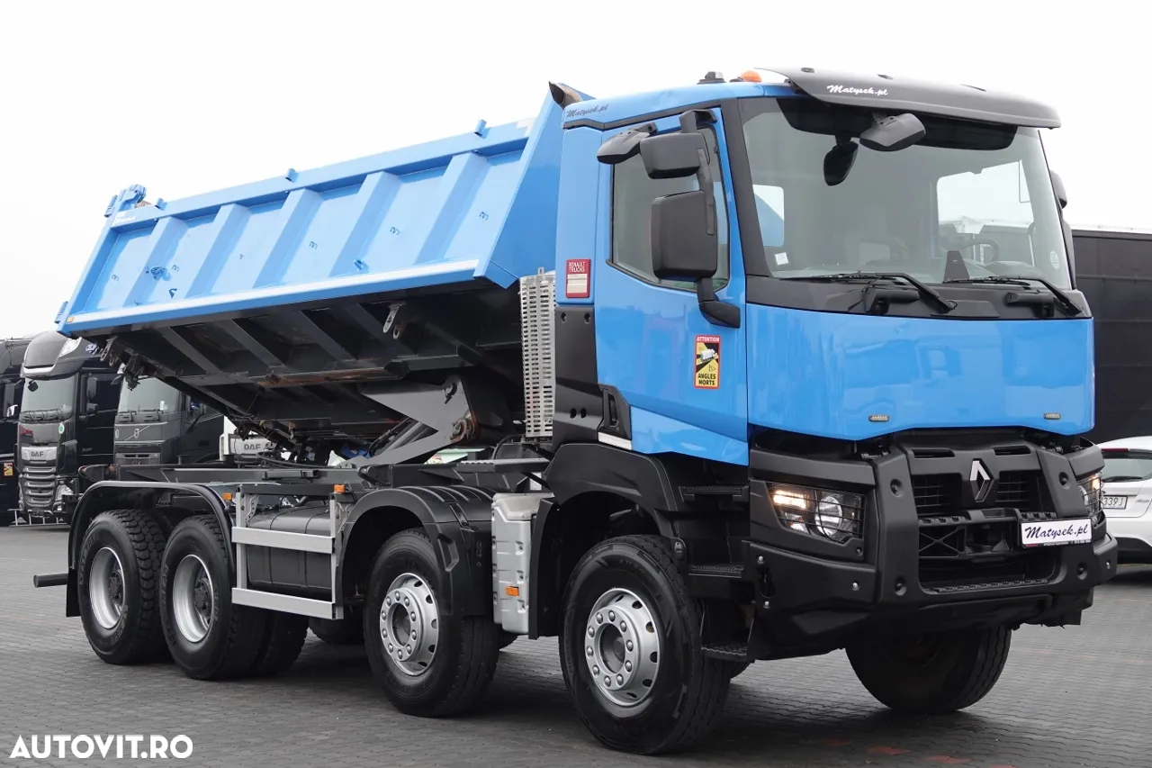 Renault K 460 / 8x4 / BASCULANTE / HIDROBOARD / BORDMATIC / EURO 6 - 8