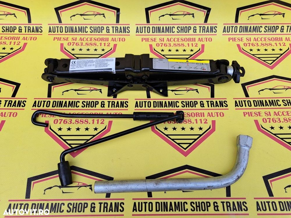 Cric auto punct sprijin original Audi A3 + cheie roata 2012 >++ 1100Kg - 4