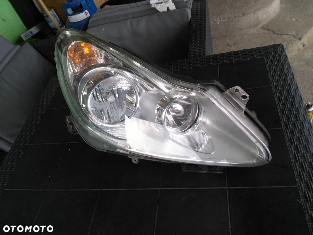 opel corsa D Z547 lampy maska wzmocnienie czołowe - 4