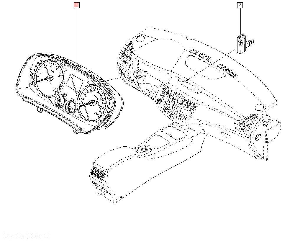 LICZNIK RENAULT LAGUNA III 2.0 DCI 248100006R - 2