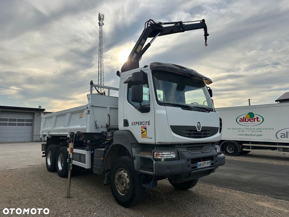 Renault KERAX 410 DXI euro 6 HDS HIAB 3 strony wywrot hydroburta