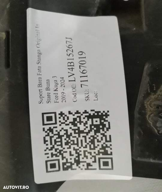 Suport Bara Fata Stanga Original In Stare Buna Ford  Kuga  3 [2019 - 2 - 7