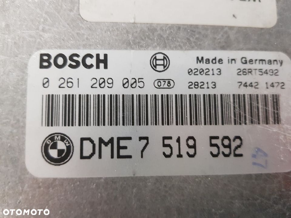 BMW 3 E46 KOMPUTER SILNIKA STEROWNIK 0261209005 - 5