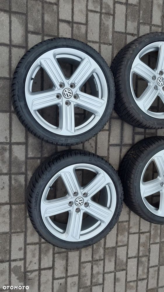 FELGI KOŁA OPONY ZIMA 225/40/R18 ET49 VW GOLF VII 5G0601025BK ZIMA - 2