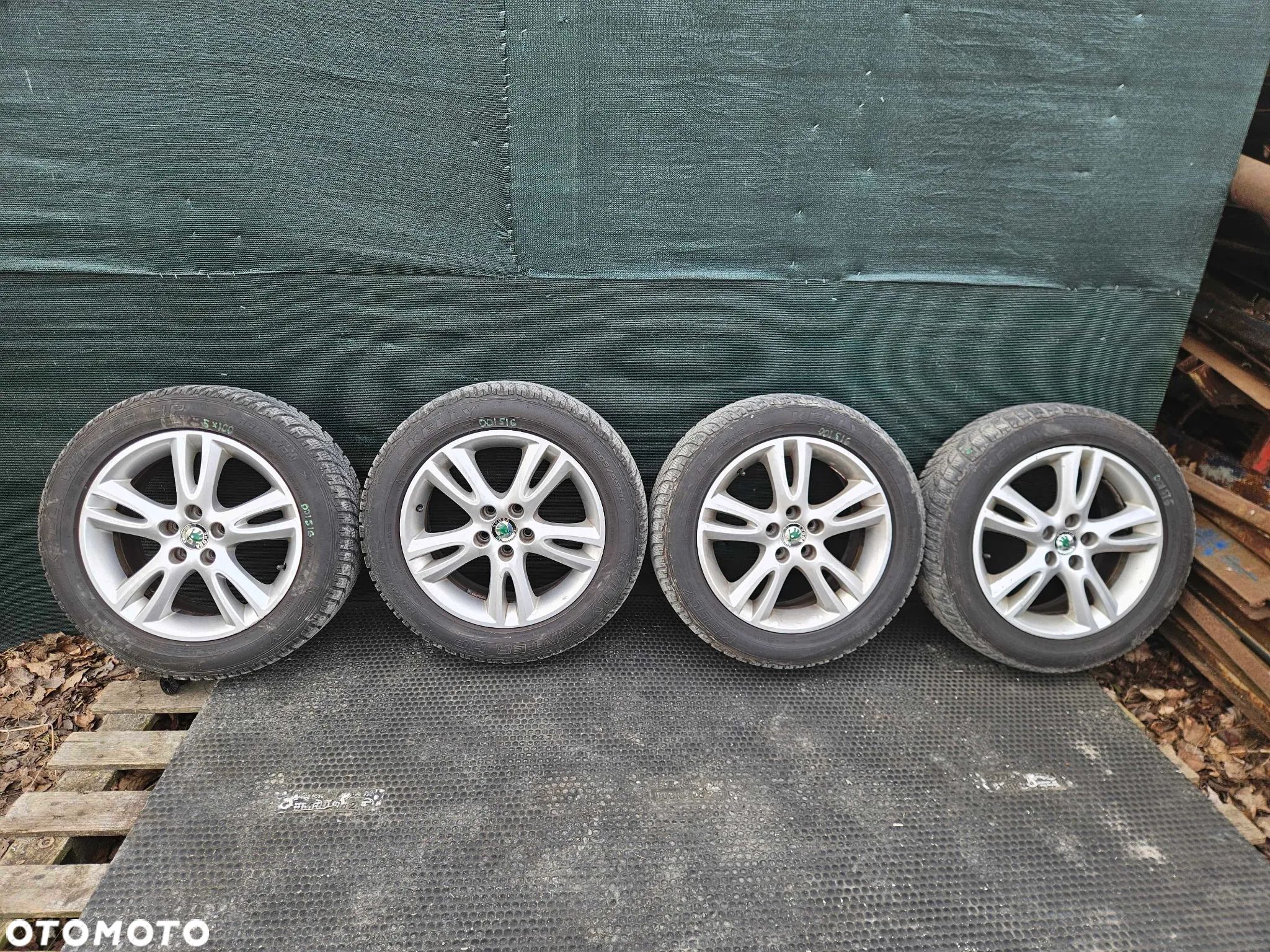 Kola Alu Felga Alufelgi Kolo Felgi Opony Zimowe 205/55 R16 5x100 6.5J ET43 Skoda Seat AUDI VW - 1