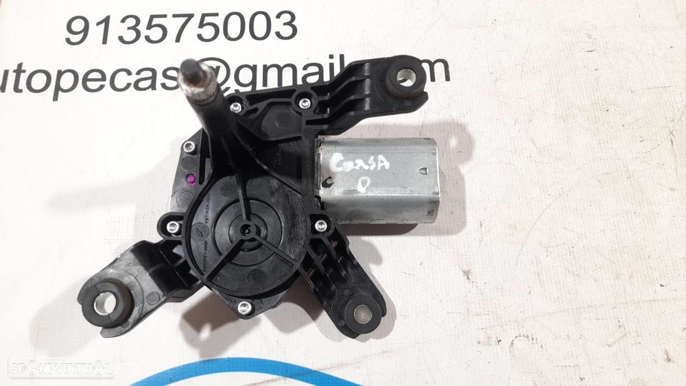 MOTOR SISTEMA ESCOVA ESCOVAS LIMPA VIDROS TAMPA TAMPO MALA TRASEIRO TRAS VALEO 53027312 13163029 OPEL CORSA D S07 1.3 CDTI 75CV Z13DTJ - 2
