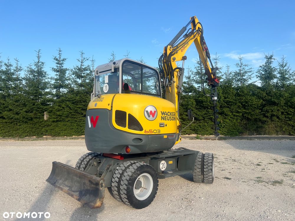 Wacker Neuson Koparka Kołowa 6 TON Wacker NEUSON 6503 -2 Pług Ramię Long 3 Łamane POWERTILT Lenhoff Klimatyzacja łyżki przedsiębierne MS03 6503 ew65 wiertnica łuparka widły grabie - 29