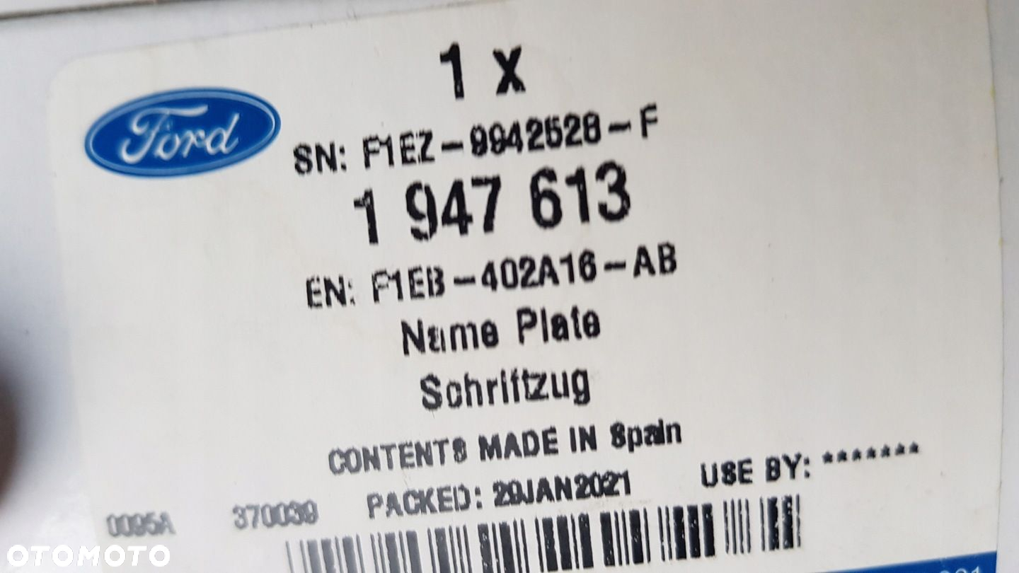Znaczek klapy, Emblemat Ford OE Focus MK4 - 4