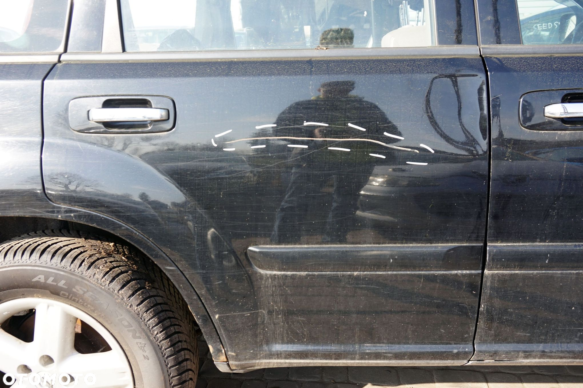 DRZWI TYLNE PRAWE X-TRAIL T30 I KH3  CZARNY NISSAN 2001-2007 - 3