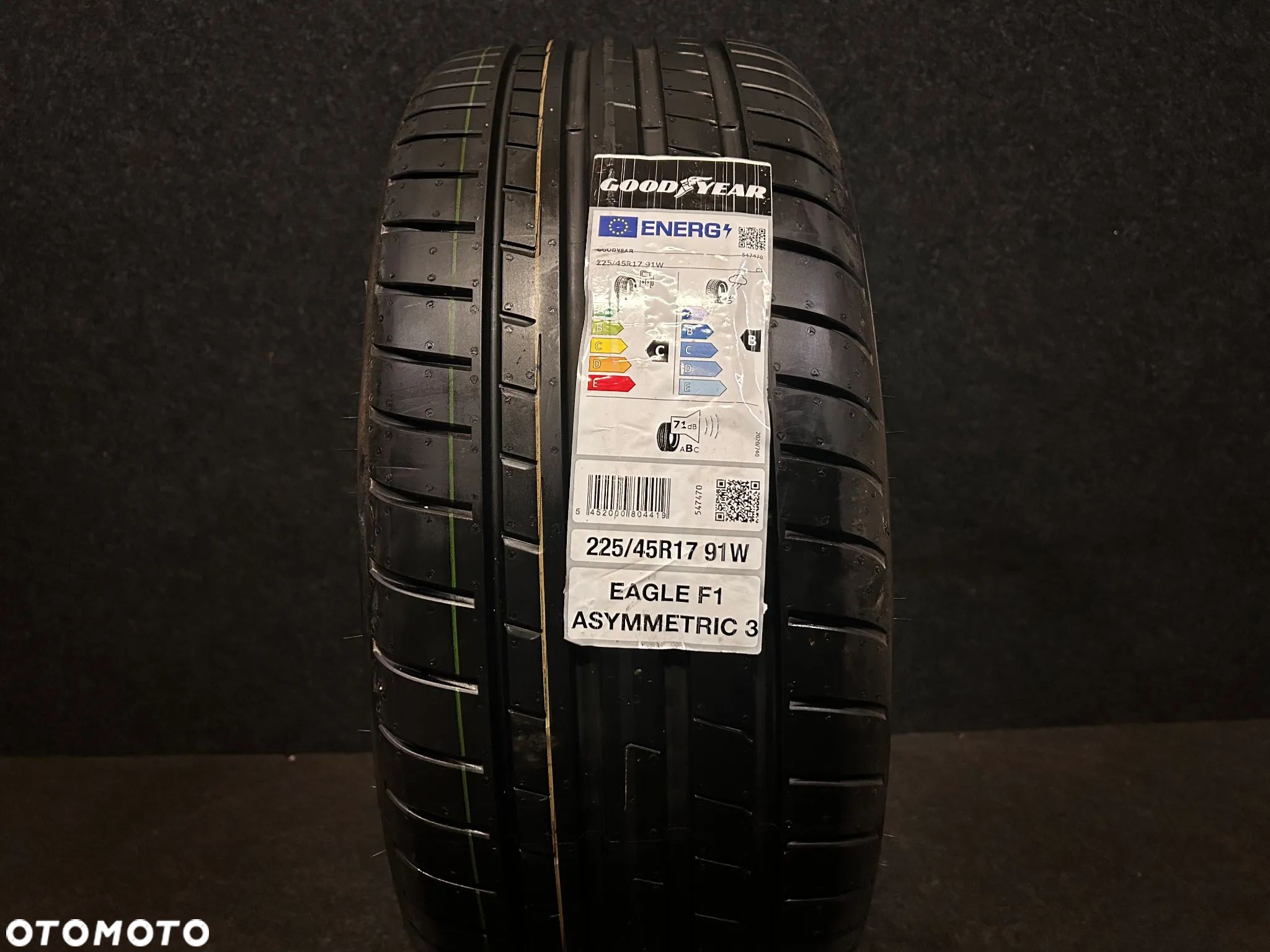Goodyear Eagle F1 Asymmetric 3 225/45/17 91W 1szt. Nowa! - 1