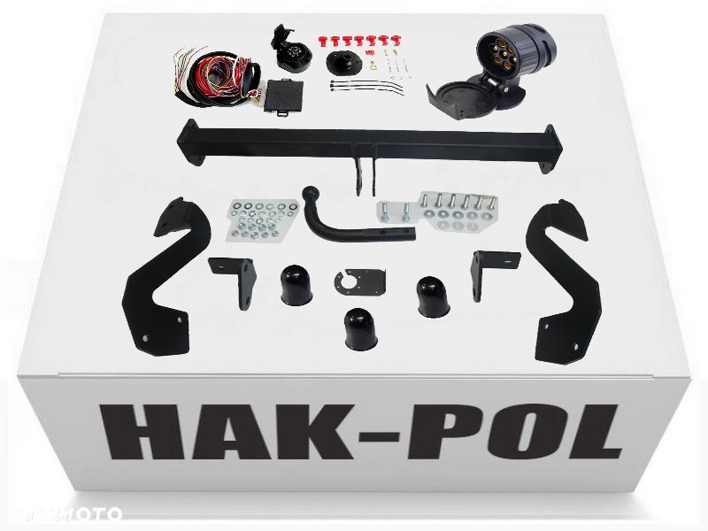 HAK HOLOWNICZY + MODUŁ  + WIĄZKA + 13PIN/7P PEUGEOT PARTNER 2+3 L1 2008-2021 CITROEN BERLINGO II III - 11