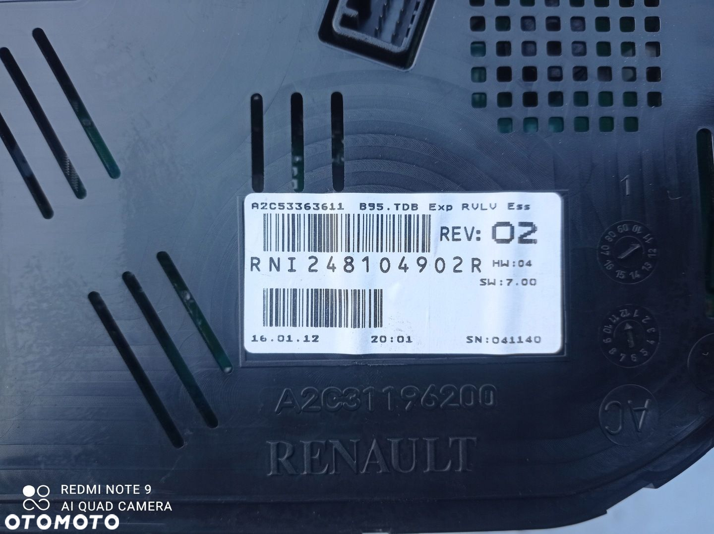 Licznik Zegary Renault Megane III 1.4 TCE - 3