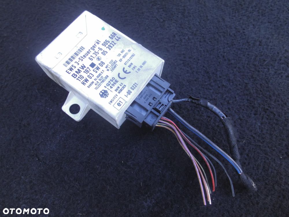 MODUŁ IMMO IMMOBILAIZERA STEROWNIK EWS 3 6905668 BMW E46 E39 WTYCZKA INSTALACJA POSIADAM 2 SZT - 1