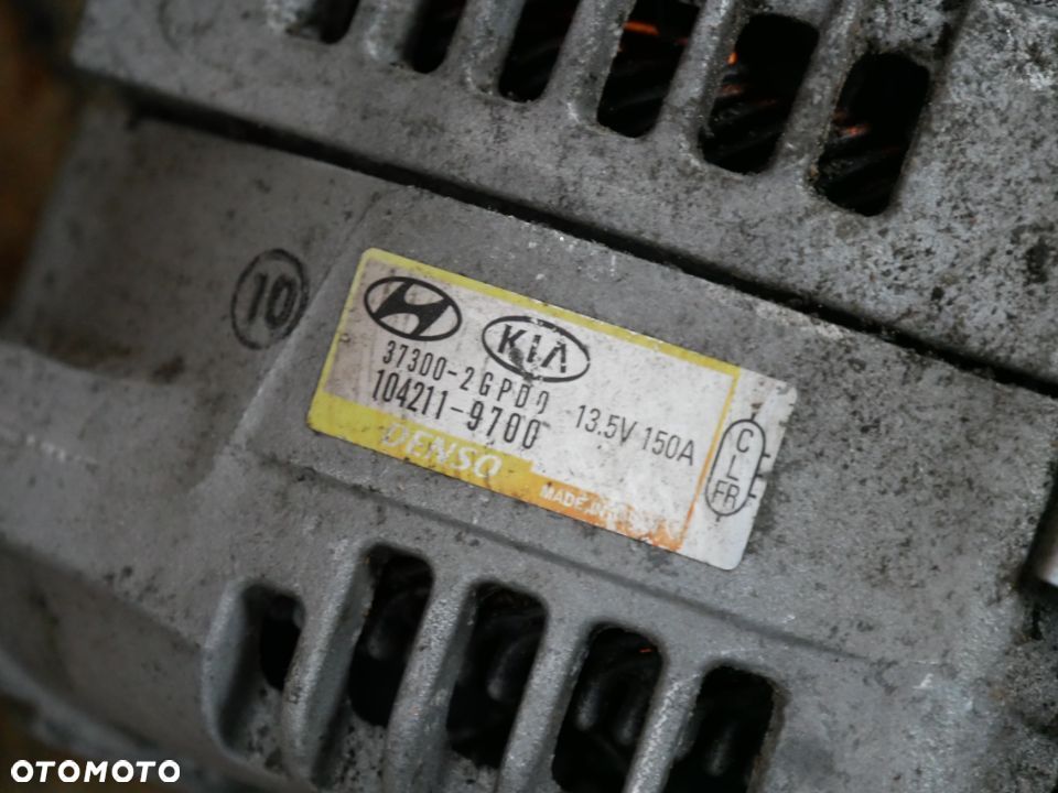 ALTERNATOR HYUNDAI I30N 2.0 T-GDI 18' 37300-2GPD0  104211-9700 - 3