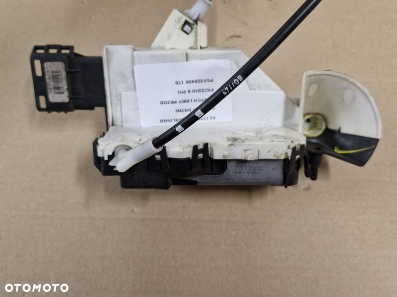 CITROEN BERLINGO II ZAMEK DRZWI LEWYCH LEWY PRZÓD PRZEDNI 6 PIN PSA828406 - 2