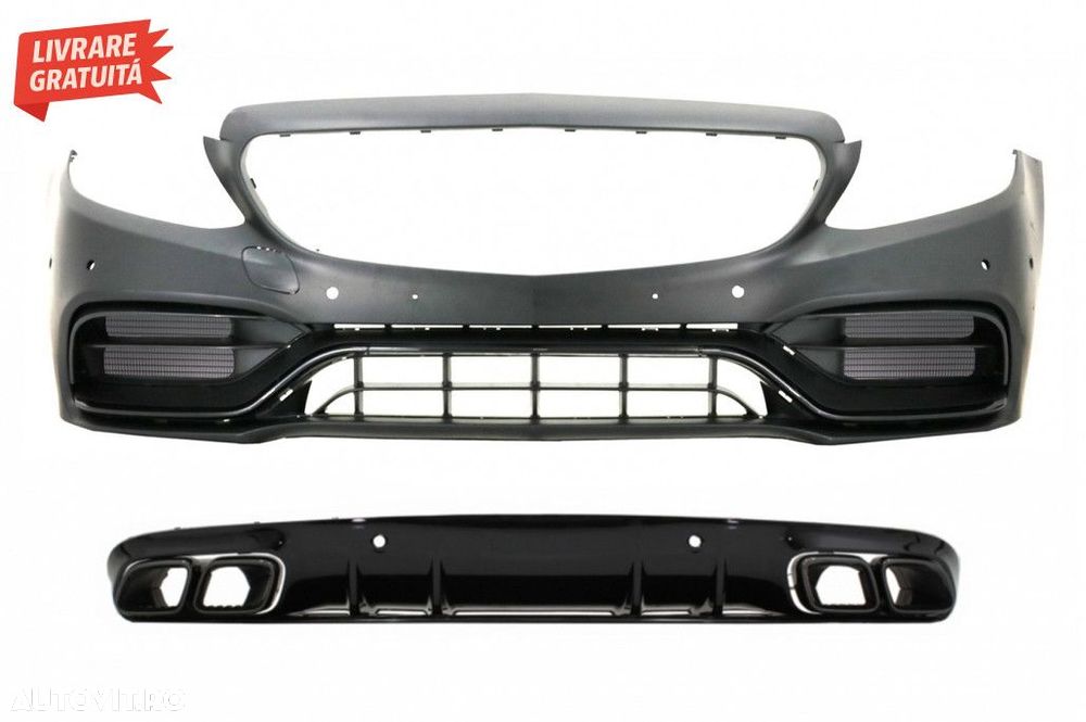 Bara Fata cu Difuzor Spate Mercedes C-Class A205 Cabriolet C205 Coupe - 1